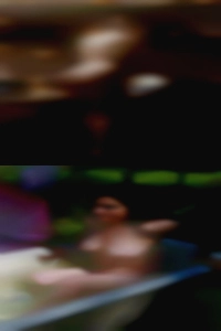 Relaxing lonely college women with find TV serial.